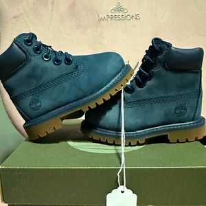 Toddler navy blue timberlands